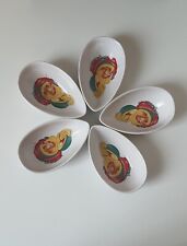 Lot de 5 plats à avocat