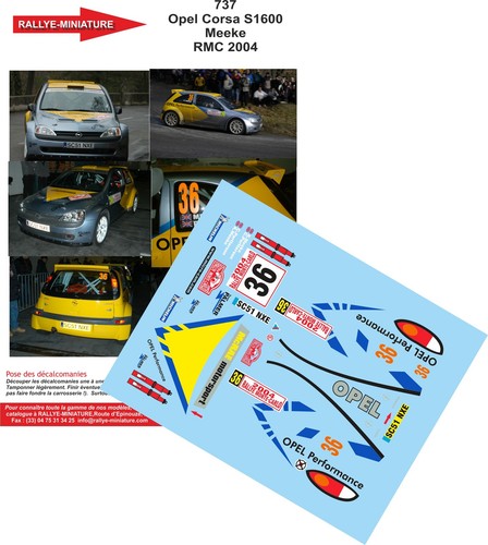 Decals ref 0737 - 1/43,