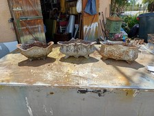 3 Jardinières en Fonte 1900 de Charleville - Mézières Style Rocaille