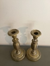 Paire De Bougeoir Empire XVlll/XlXe Bronze H22cm