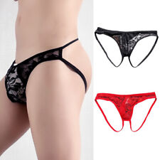 Sous-Vêtements Dos Nu Pour Hommes Slip À Poche Bombée String Doux Culotte À /