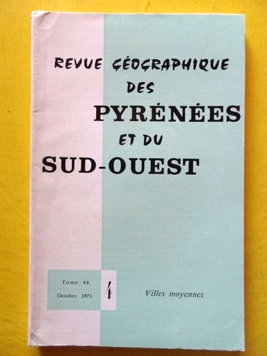 Revue géographique pyrénées - revue,