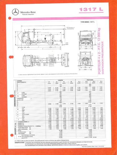 Mercedes trucks 1317 - l, /