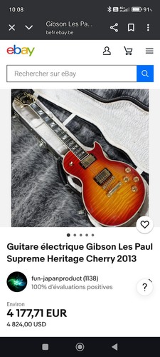 Guitare électrique gibson - guitare,