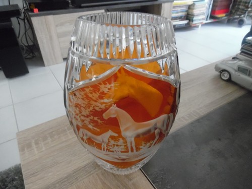 Vase cristal bohème - cristal,
