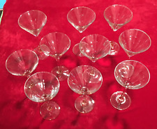 Lot 10 Verres COCKTAIL couleur beige orangé Haut 16 cm diamètre 9,5 cm