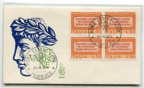Italy fdc venetia 1974 varrone - fdc,