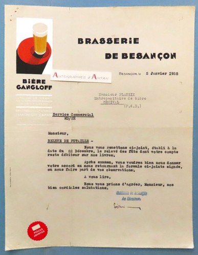 Brasserie besancon 1935 - ●,