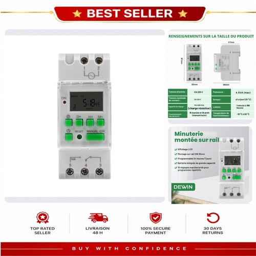 Horloge modulaire programmable