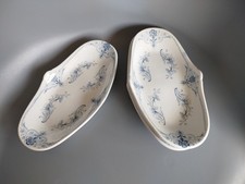 4 Raviers Faïence De Lunéville KG Keller Et Guérin Modèle Bayeux 