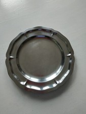 lot de deux plats ronds inox