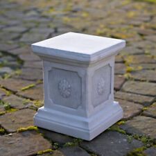 Socle 20 x 20 cm socle colonne pierre 27 cm 18 kg gris béton blanc résistant ...