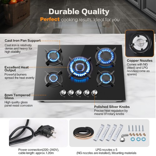 Cuisinière gaz kichpower - cuisinière,
