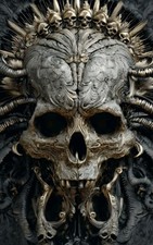 Ed Hardy Inspired Skull Unisex