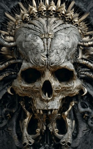 Hardy inspired skull unisex - hardy,