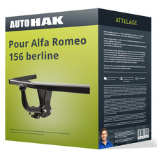 Attelage pour Alfa Romeo 156 berline type 932 démontable avec outil Auto Hak AAA