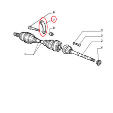 Plaque Semi-Axe Différentiel FIAT MAREA - LANCIA KAPPA D'Origine 46423802