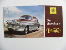 Petite brochure anglaise DAIMLER on choosing 