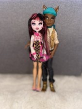 Monster High Draculaura & Clawd Wolf – Coffret couple G1 rare – Tenues complètes