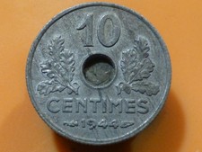 10 CENTIMES - ETAT FRANCAIS - 1944 - QUALITE TTB+/SUP !