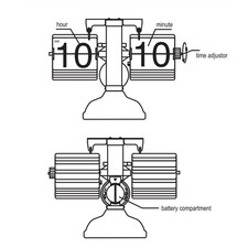 Retro Flip Down Clock Stylish