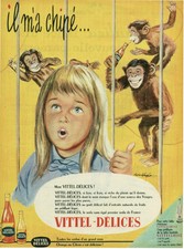 Publicité ancienne eau Vittel délices issue de magazine