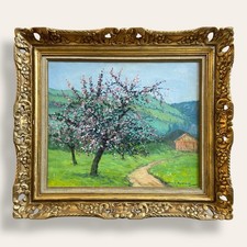 A Gaillard Deschamps, Ferme en Normandie. Pommiers en Fleurs