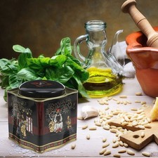  Bac De Rangement Avec Couvercle Boîtes Conserve Fer Blanc Cartouche Thé Chinois