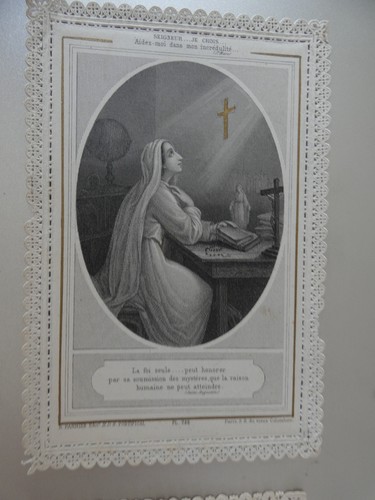 Image pieuse canivet dentelle