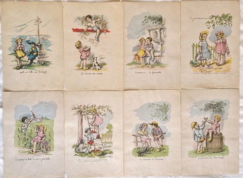 Gravures anciennes signées - 16,