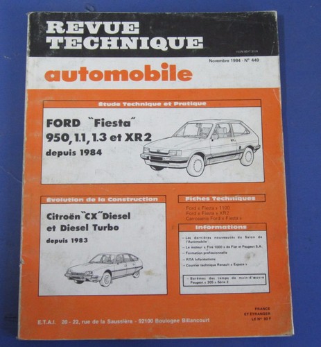 Revue technique rta 449 ford - ,