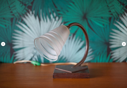 Lampe art déco à - art, déco,