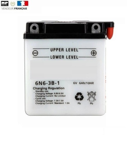 Batterie moto 6n6 3b1 - batterie, 6v