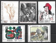 FRANCE - série de 5 timbres
