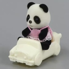 Ensemble jouet bébé et poussé à la main (panda/pose : assis/jouet poussé à...