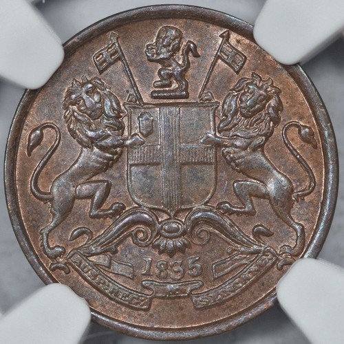 British india 1835 anna - british,
