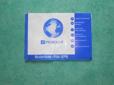 Carnet entretient scooters Peugeot Fox / XP6