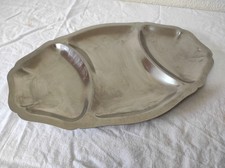 Plat à compartiments en inox  35 x 22,5 cm