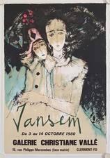 Affiche JANSEM 1980 Exposition
