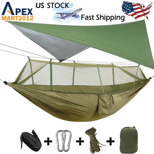 Portable camping hammock with - hammock,