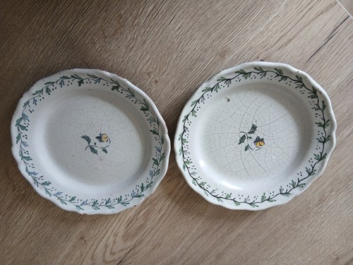 Assiettes faïence 19ème - 2,