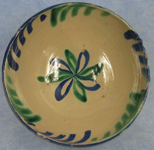 Faience espagnole saladier - faience, espagnole,