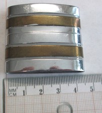 Galons d'epaules mle 1948 en métal LIEUTENANT COLONEL - couleur dominante Argent