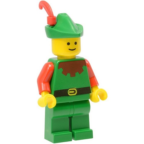Lego forestman with red collar - forestman,