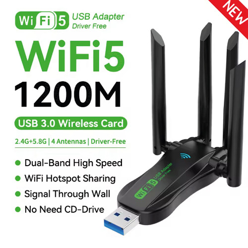 Adaptateur usb wifi - adaptateur, 1200mbps