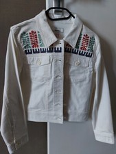 Blouson En Jean Blanc BENSIMON
