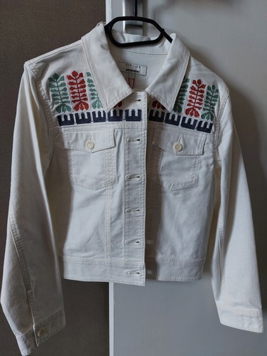 Blouson jean blanc bensimon - jean,