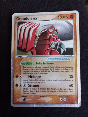 Carte pokémon groudon ex - carte,