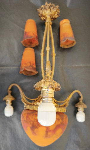 Lustre art déco muller - lustre,