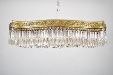 Plafonnier bronze et cristal style Baccarat
